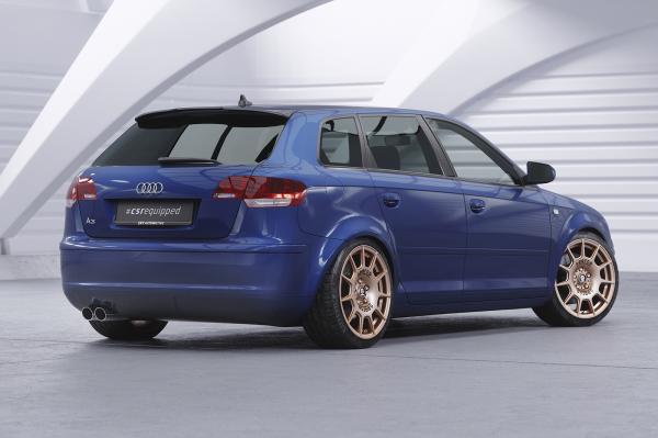 CSR Heckspoiler | Heckflügel mit ABE für Audi A3 8PA HF696-L schwarz matt (Lackierung erforderlich)