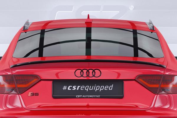 CSR Heckspoiler | Heckflügel mit ABE für Audi A5 / S5 8T Sportback HF701-S schwarz matt strukturiert (keine Lackierung erforderlich)