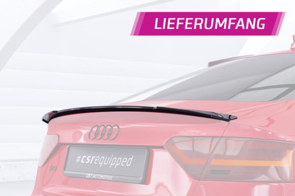CSR Heckspoiler | Heckflügel mit ABE für Audi A5 / S5 8T Sportback HF701-S schwarz matt strukturiert (keine Lackierung erforderlich)