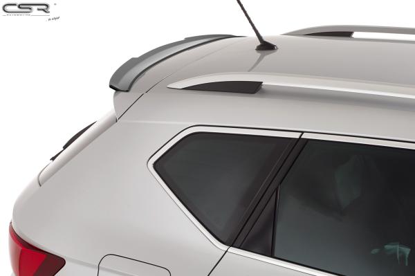 CSR Heckspoiler | Heckflügel mit ABE für Seat Ateca (Typ 5FP, KH7) HF702-M Carbon Look matt strukturiert (keine Lackierung erforderlich)