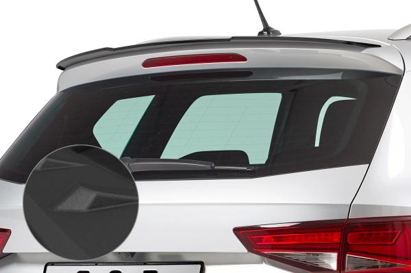 CSR Heckspoiler | Heckflügel mit ABE für Seat Ateca (Typ 5FP, KH7) HF702-S Strukturiert schwarz matt (keine Lackierung erforderlich)