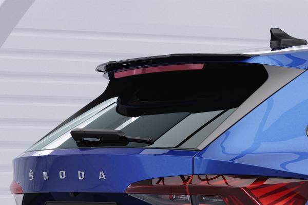 CSR Heckspoiler | Heckflügel mit ABE für Skoda Octavia IV Combi HF703-S schwarz matt strukturiert (keine Lackierung erforderlich)