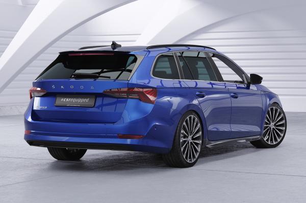 CSR Heckspoiler | Heckflügel mit ABE für Skoda Octavia IV Combi HF703-S schwarz matt strukturiert (keine Lackierung erforderlich)