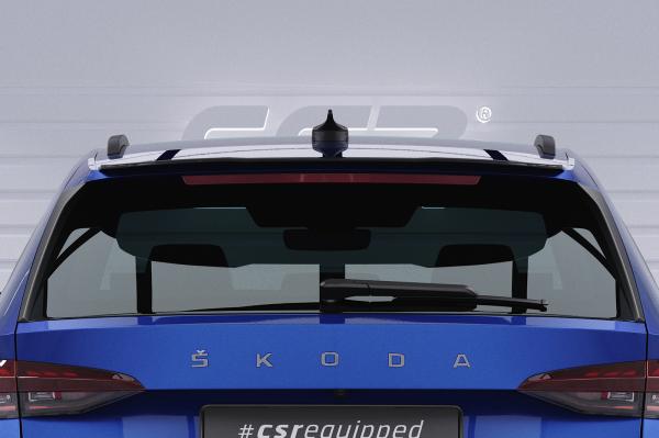 CSR Heckspoiler | Heckflügel mit ABE für Skoda Octavia IV Combi HF703-S schwarz matt strukturiert (keine Lackierung erforderlich)