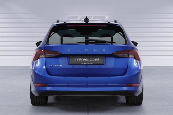 CSR Heckspoiler | Heckflügel mit ABE für Skoda Octavia IV Combi HF703-S schwarz matt strukturiert (keine Lackierung erforderlich)