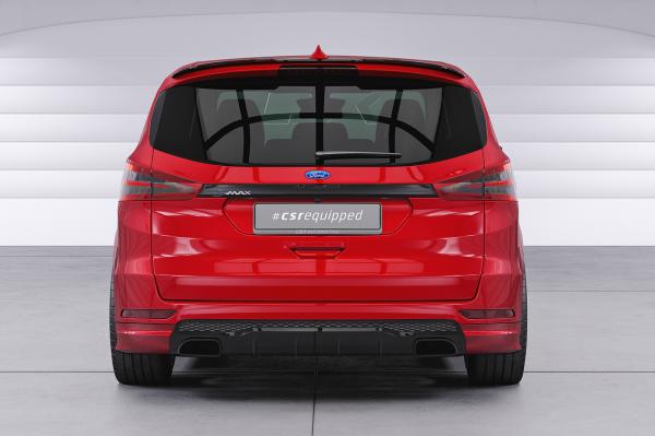 CSR Heckspoiler | Heckflügel mit ABE für Ford S-Max 2. Gen HF708-M Carbon Look matt strukturiert (keine Lackierung erforderlich)