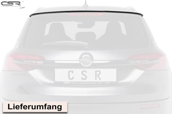 CSR Heckspoiler | Heckflügel mit ABE für Opel Insignia A Sports Tourer HF712-M Carbon Look matt strukturiert (keine Lackierung erforderlich)