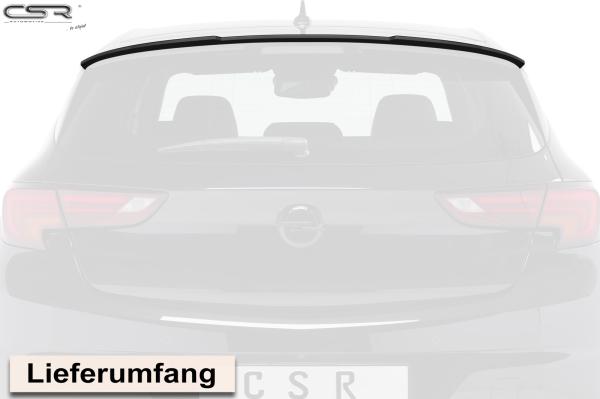 CSR Heckspoiler | Heckflügel mit ABE für Opel Astra K Schrägheck HF716-L schwarz matt (Lackierung erforderlich)