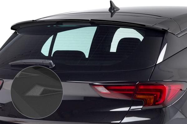 CSR Heckspoiler | Heckflügel mit ABE für Opel Astra K Schrägheck HF716-S schwarz matt strukturiert (keine Lackierung erforderlich)
