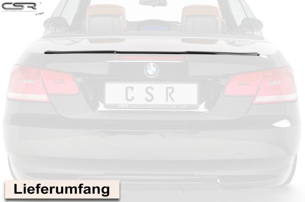 CSR Heckspoiler | Heckflügel mit ABE für BMW 3er E93 Cabrio HF726-M Carbon Look matt strukturiert (keine Lackierung erforderlich)