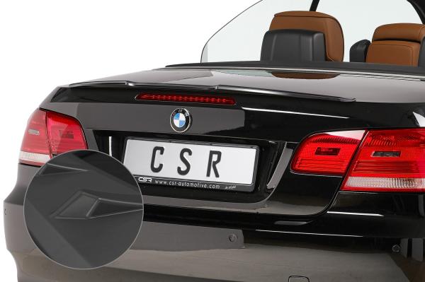 CSR Heckspoiler | Heckflügel mit ABE für BMW 3er E93 Cabrio HF726-L Lackierung erforderlich (schwarz matt)