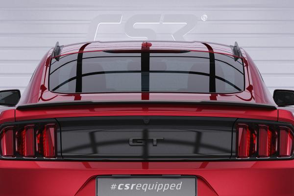 CSR Heckspoiler | Heckflügel mit ABE für Ford Mustang VI HF727-G Glossy schwarz Hochglanz (keine Lackierung erforderlich)