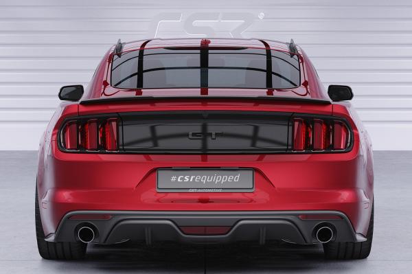 CSR Heckspoiler | Heckflügel mit ABE für Ford Mustang VI HF727-G Glossy schwarz Hochglanz (keine Lackierung erforderlich)