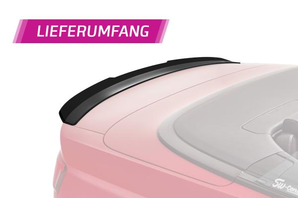 CSR Heckspoiler | Heckflügel mit ABE für Audi A3 8V Cabrio HF728-L schwarz matt (Lackierung erforderlich)