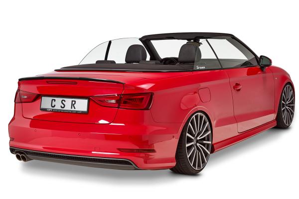 CSR Heckspoiler | Heckflügel mit ABE für Audi A3 8V Cabrio HF728-L schwarz matt (Lackierung erforderlich)