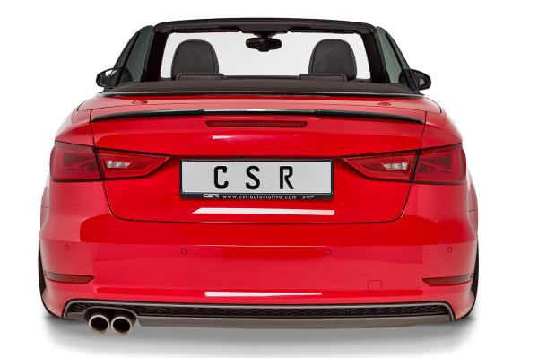 CSR Heckspoiler | Heckflügel mit ABE für Audi A3 8V Cabrio HF728-L schwarz matt (Lackierung erforderlich)