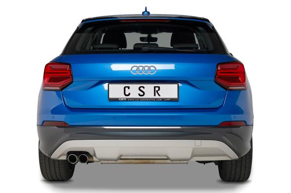 CSR Heckspoiler | Heckflügel mit ABE für Audi Q2 HF734-M Carbon Look matt strukturiert (keine Lackierung erforderlich)