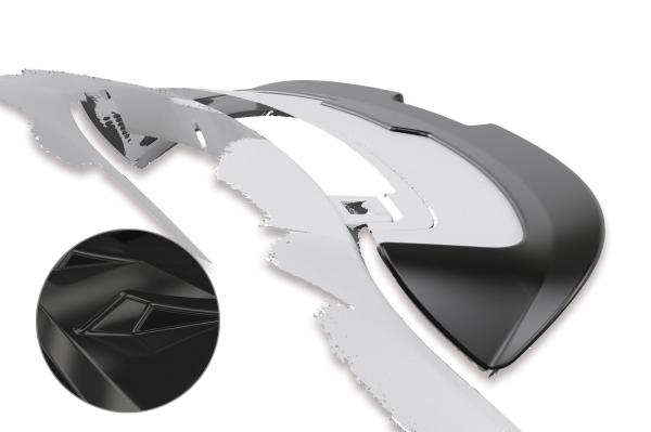 CSR Heckspoiler | Heckflügel mit ABE für Renault Twingo 3 HF742-G Glossy schwarz Hochglanz (keine Lackierung erforderlich)