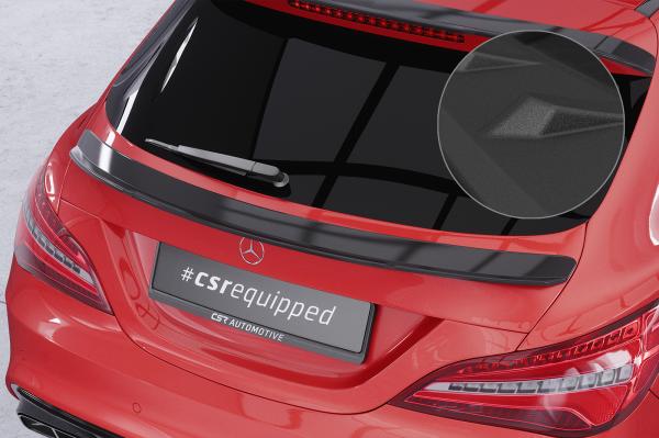 CSR Heckspoiler | Heckflügel mit ABE für Mercedes-Benz CLA X117 Shooting Brake HF743-S Strukturiert schwarz matt (keine Lackierung erforderlich)