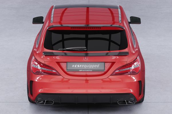 CSR Heckspoiler | Heckflügel mit ABE für Mercedes-Benz CLA X117 Shooting Brake HF743-M Carbon Look matt strukturiert (keine Lackierung erforderlich)