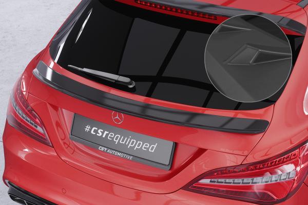 CSR Heckspoiler | Heckflügel mit ABE für Mercedes-Benz CLA X117 Shooting Brake HF743-L Lackierung erforderlich (schwarz matt)