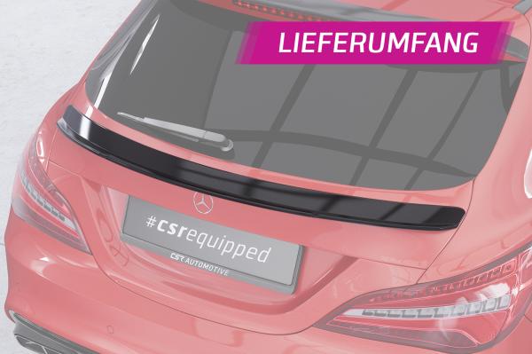 CSR Heckspoiler | Heckflügel mit ABE für Mercedes-Benz CLA X117 Shooting Brake HF743-M Carbon Look matt strukturiert (keine Lackierung erforderlich)