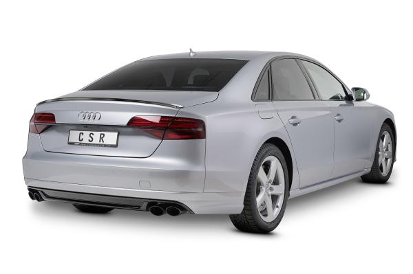 CSR Heckspoiler | Heckflügel mit ABE für Audi A8 / S8 D4 (Typ 4H) HF744-G Glossy schwarz Hochglanz (keine Lackierung erforderlich)