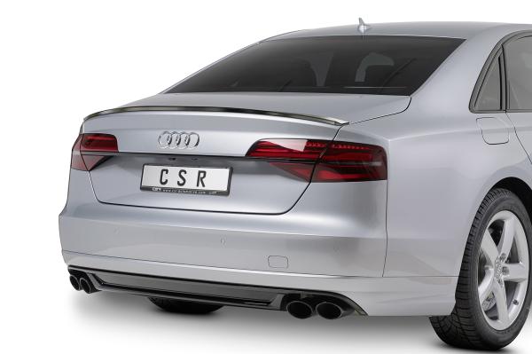 CSR Heckspoiler | Heckflügel mit ABE für Audi A8 / S8 D4 (Typ 4H) HF744-G Glossy schwarz Hochglanz (keine Lackierung erforderlich)