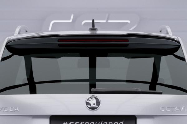 CSR Heckspoiler | Heckflügel mit ABE für Skoda Octavia III (Typ 5E) Combi HF747-S schwarz matt strukturiert (keine Lackierung erforderlich)