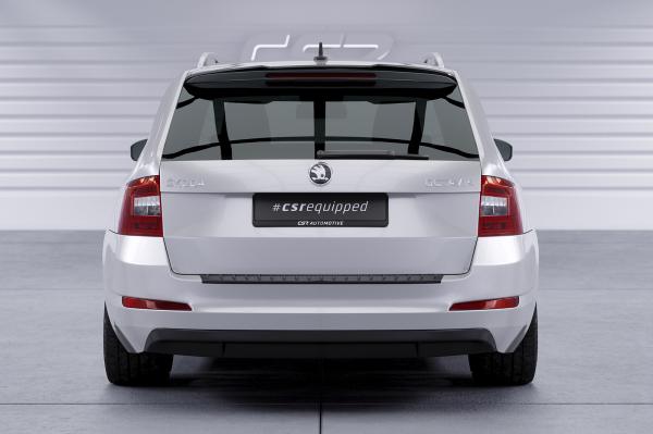 CSR Heckspoiler | Heckflügel mit ABE für Skoda Octavia III (Typ 5E) Combi HF747-S schwarz matt strukturiert (keine Lackierung erforderlich)