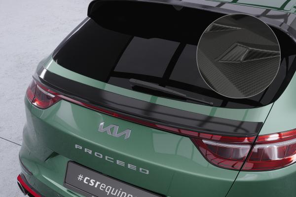 CSR Heckspoiler | Heckflügel mit ABE für Kia Pro Ceed (CD) HF771-M Carbon Look matt strukturiert (keine Lackierung erforderlich)