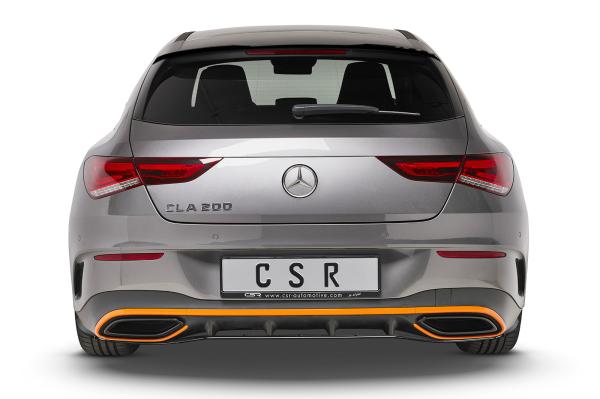 CSR Heckspoiler | Heckflügel mit ABE für Mercedes-Benz CLA X118 Shooting Brake HF773-M Carbon Look matt strukturiert (keine Lackierung erforderlich)