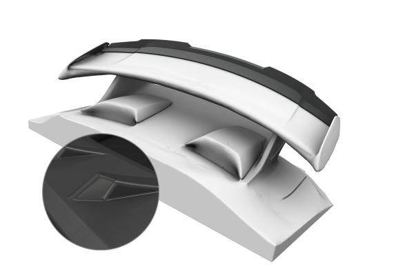 CSR Heckspoiler | Heckflügel mit ABE für Porsche 911/991 (991,2) GT3 HF777-L Lackierung erforderlich (unlackiert)