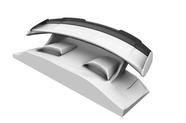 CSR Heckspoiler | Heckflügel mit ABE für Porsche 911/991 (991,2) GT3 HF777-M Carbon Look matt strukturiert (keine Lackierung erforderlich)