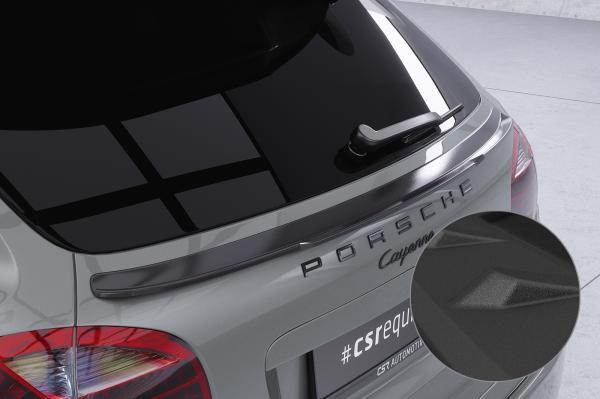 CSR Heckspoiler | Heckflügel mit ABE für Porsche Cayenne Typ 92A HF782-S schwarz matt strukturiert (keine Lackierung erforderlich)