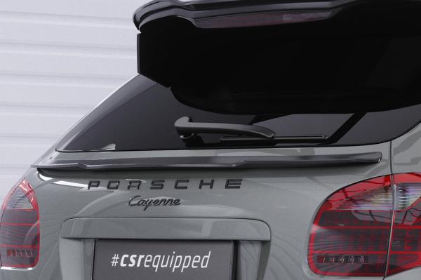 CSR Heckspoiler | Heckflügel mit ABE für Porsche Cayenne Typ 92A HF782-L schwarz matt (Lackierung erforderlich)
