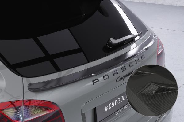 CSR Heckspoiler | Heckflügel mit ABE für Porsche Cayenne Typ 92A HF782-M Carbon Look matt strukturiert (keine Lackierung erforderlich)