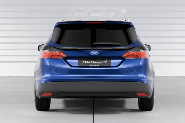 CSR Heckspoiler | Heckflügel mit ABE für Ford Focus MK3 Turnier HF786-S Strukturiert schwarz matt (keine Lackierung erforderlich)