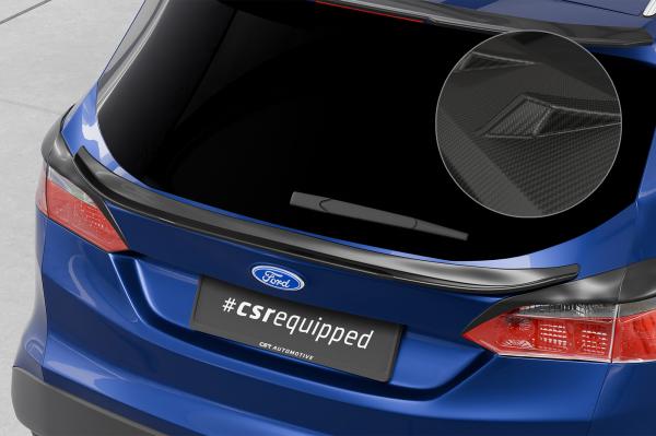 CSR Heckspoiler | Heckflügel mit ABE für Ford Focus MK3 Turnier HF786-M Carbon Look matt strukturiert (keine Lackierung erforderlich)