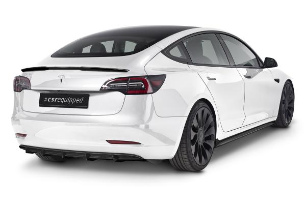 CSR Heckspoiler | Heckflügel mit ABE für Tesla Model 3 HF792-L Lackierung erforderlich (schwarz matt)