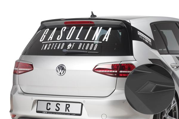 CSR Heckspoiler | Heckflügel mit ABE für VW Golf 7 Basis HF794-L Lackierung erforderlich (schwarz matt)