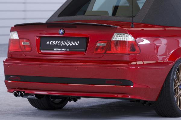 CSR Heckspoiler | Heckflügel mit ABE für BMW 3er E46 Coupe / Cabrio HF796-S Strukturiert schwarz matt (keine Lackierung erforderlich)