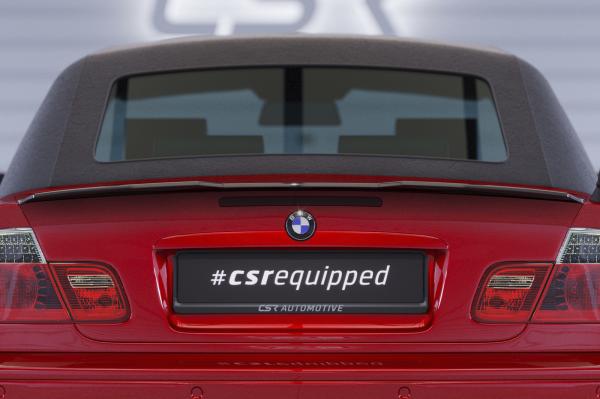 CSR Heckspoiler | Heckflügel mit ABE für BMW 3er E46 Coupe / Cabrio HF796-S Strukturiert schwarz matt (keine Lackierung erforderlich)