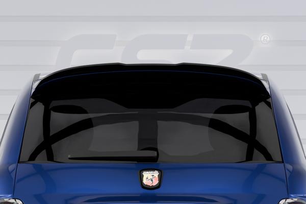 CSR Heckspoiler | Heckflügel mit ABE für Fiat 500 Abarth 595 HF800-S schwarz matt strukturiert (keine Lackierung erforderlich)