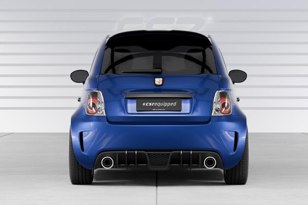 CSR Heckspoiler | Heckflügel mit ABE für Fiat 500 Abarth 595 HF800-S schwarz matt strukturiert (keine Lackierung erforderlich)