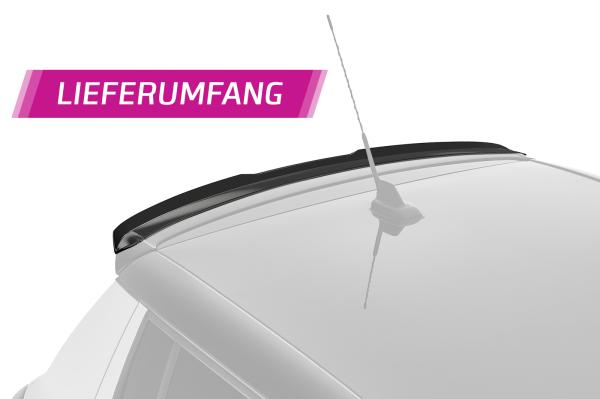 CSR Heckspoiler | Heckflügel mit ABE für Skoda Fabia 2 RS (Typ 5J) HF803-L schwarz matt (Lackierung erforderlich)