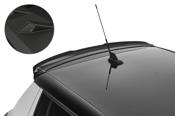 CSR Heckspoiler | Heckflügel mit ABE für Skoda Fabia 2 RS (Typ 5J) HF803-M Carbon Look matt strukturiert (keine Lackierung erforderlich)