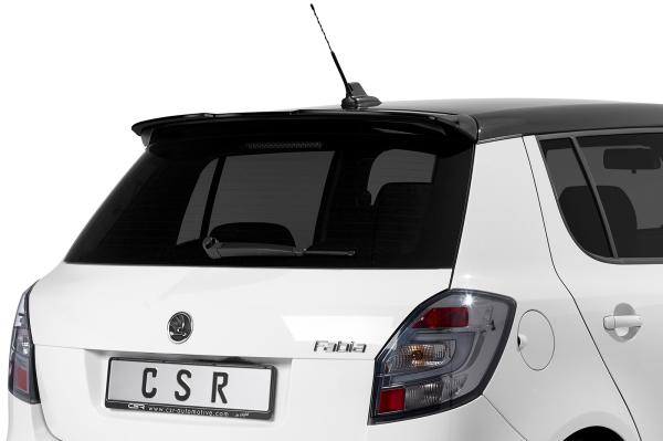 CSR Heckspoiler | Heckflügel mit ABE für Skoda Fabia 2 RS (Typ 5J) HF803-L schwarz matt (Lackierung erforderlich)