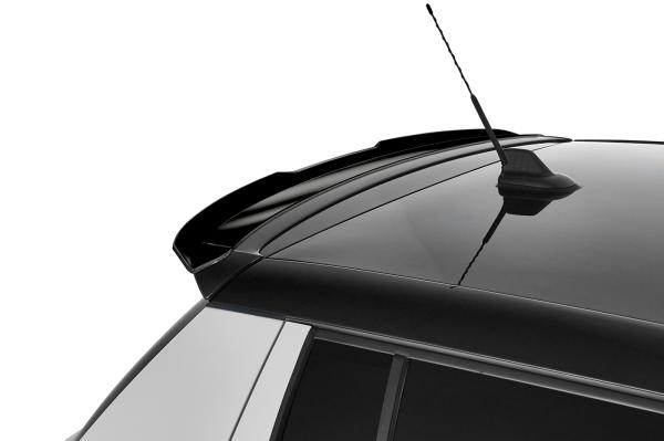 CSR Heckspoiler | Heckflügel mit ABE für Skoda Fabia 2 RS (Typ 5J) HF803-L schwarz matt (Lackierung erforderlich)