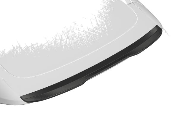 CSR Heckspoiler | Heckflügel mit ABE für KIA Ceed (JD) SW HF804-S Strukturiert schwarz matt (keine Lackierung erforderlich)